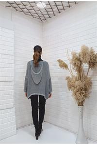 Kadın Ve Yaka Kapüşonlu Önü Tek Cepli Bluz