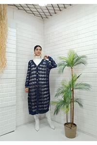 Kadın Ve Yaka Önü Düğmeli File Hırka