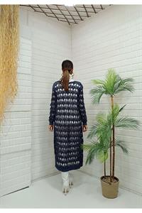 Kadın Ve Yaka Önü Düğmeli File Hırka