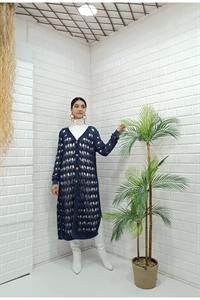 Kadın Ve Yaka Önü Düğmeli File Hırka