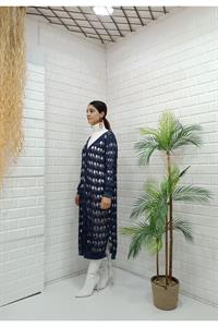 Kadın Ve Yaka Önü Düğmeli File Hırka