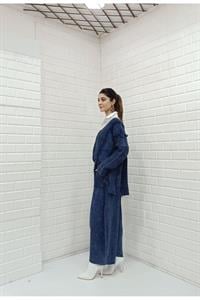 Kadın Ve Yaka Püskül Detaylı Şalvar Takım