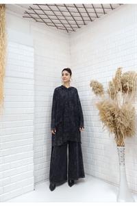 Kapşonlu Cep Detaylı Püsküllü Salaş Tunik