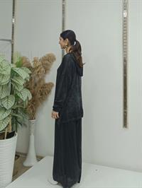 Kapşonlu file ikili takım antrasit