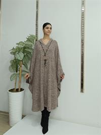 Kapüşonlu Panço Vizon