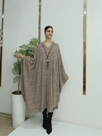 Kapüşonlu Panço Vizon