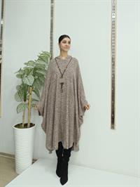 Kapüşonlu Panço Vizon