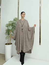 Kapüşonlu Panço Vizon