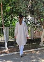 keten dümeli gömlek