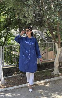 keten dümeli gömlek lacivert