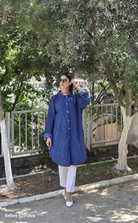 keten dümeli gömlek lacivert