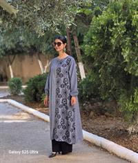 keten etnik fermuarlı ferace