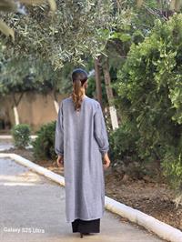 keten etnik fermuarlı ferace