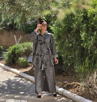 keten etnik gömlek antrasit