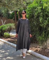 keten salaş peçvörtlü tunik antrasi