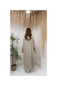 Kök Boya Yıkama Kimono Krem