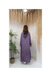 Kök Boya Yıkama Kimono Mor