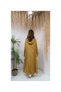 Kök Boya Yıkama Kimono Sarı