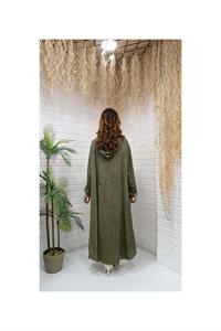 Kök Boya Yıkama Kimono Yeşil