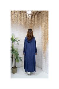 Kök Boya Yıkama Kimonon Mavi