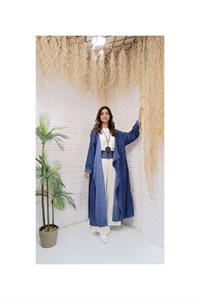 Kök Boya Yıkama Kimonon Mavi