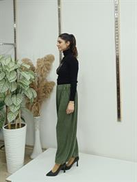 lastikli salaş pantolon hakiyeşil