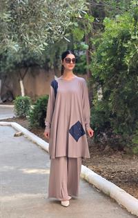 penye peçförtlü salaş ikili takım vizon