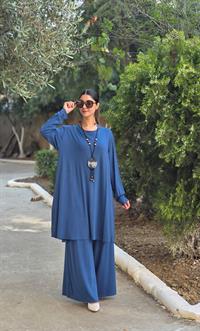 penye salaş ikili takım indigo mavi