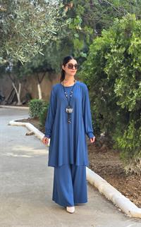 penye salaş ikili takım indigo mavi