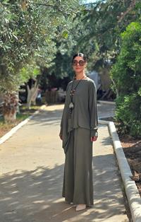 penye salaş pantolon haki yeşil