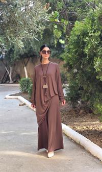 penye salaş pantolon kahverengi