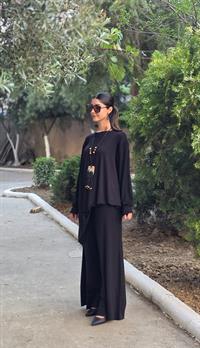 penye salaş pantolon siyah