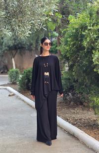 penye salaş pantolon siyah