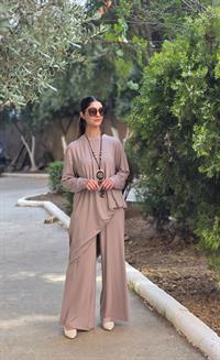 penye salaş pantolon vizon