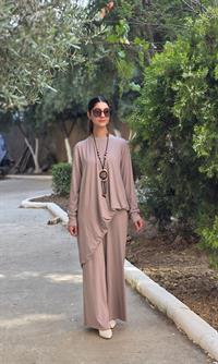 penye salaş pantolon vizon