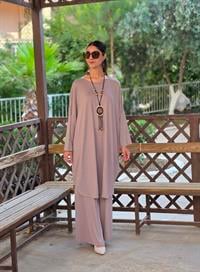 penye yarasa kol salaş tunik vizon