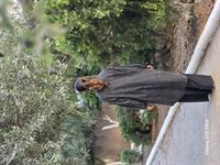 rahat düğmeli keten uzun gömlek