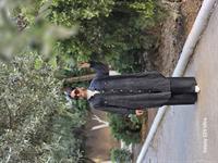 rahat düğmeli keten uzun gömlek