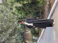 rahat düğmeli keten uzun gömlek