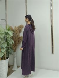 Salaş Kanguru Cepli Elbise Mürdüm