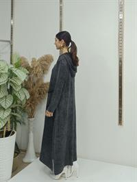 Salaş Kapüşonlu Elbise Antrasit