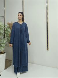 salaş önden düğmeli salaş tunik laci