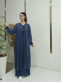 salaş önden düğmeli salaş tunik laci