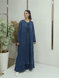 salaş önden düğmeli salaş tunik laci