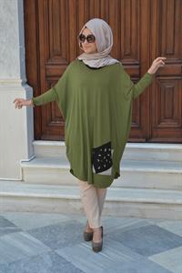 salaş spor tunik haki yeşil