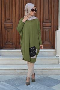 salaş spor tunik haki yeşil