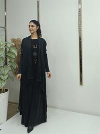 salaş uzun hırka antrasit