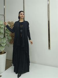 salaş uzun hırka antrasit