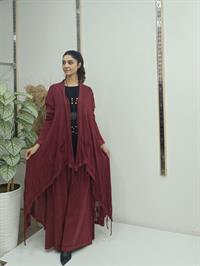 salaş uzun hırka  bordo