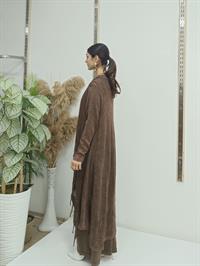 salaş uzun hırka kahve